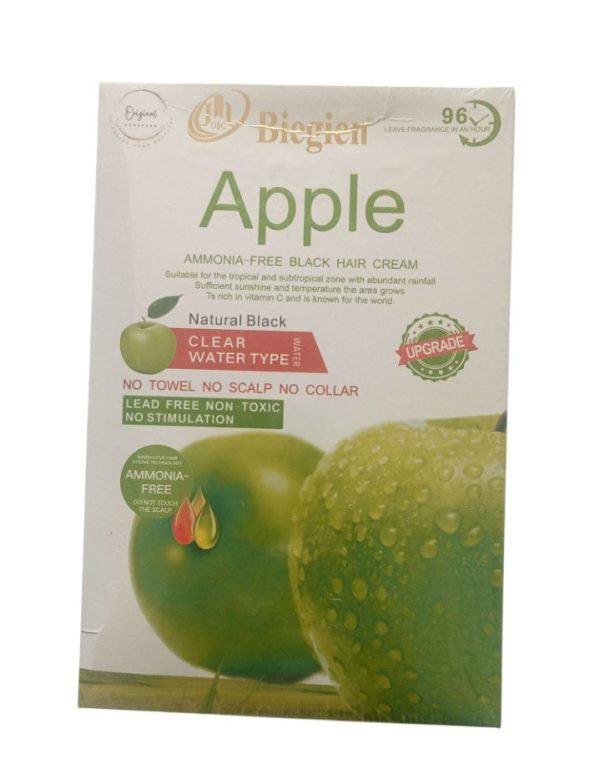Apple Hair Colour Shampoo – Dark Brown & Black | 500ml | Safe & Easy Hair Dye | Natural Look | Long-Lasting Shine for Men & Women
