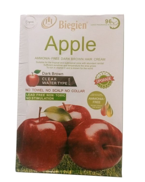 Apple Hair Colour Shampoo – Dark Brown & Black | 500ml | Safe & Easy Hair Dye | Natural Look | Long-Lasting Shine for Men & Women