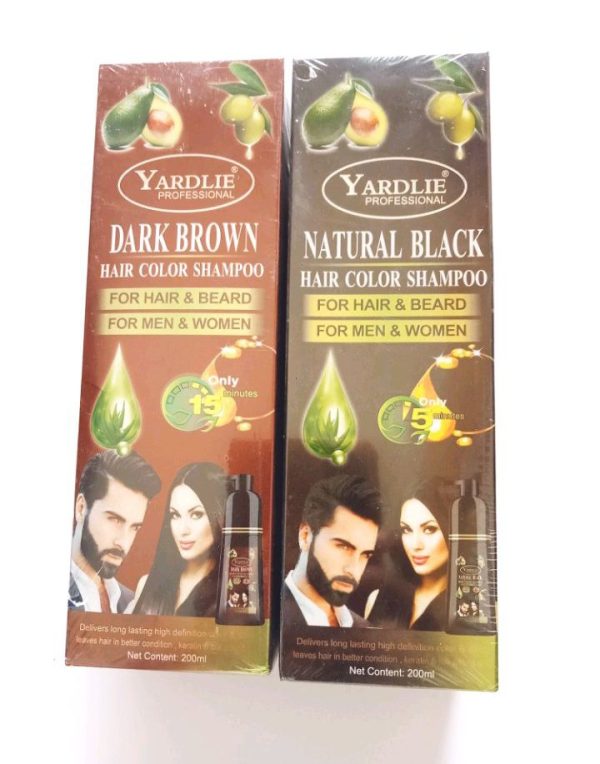 Yardlie Professional Hair Color Shampoo Black & Brown – 200ml