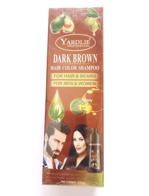 Yardlie Professional Hair Color Shampoo Black & Brown – 200ml - Image 6