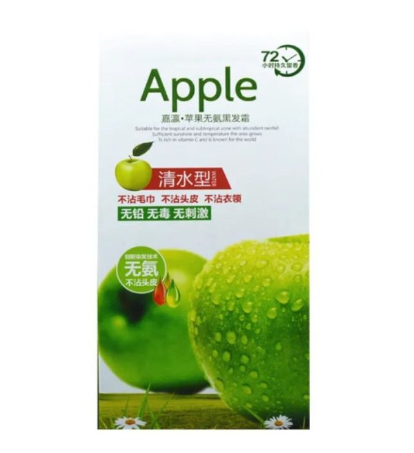 Luxury Black Apple Hair & Beard Dye – 1000ml | Deep Black Color, Long-Lasting Shine