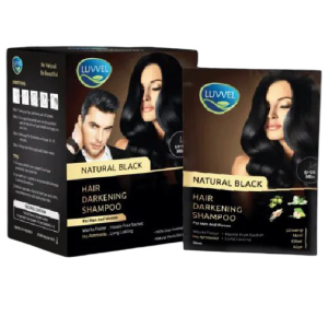 Luvvel Hair Color Shampoo 20ml – Instant Hair Dye for Men & Women | Light Brown, Dark Brown & Natural Black | Ammonia-Free, Long-Lasting Color