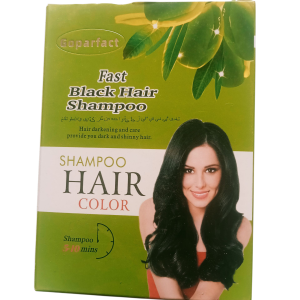 Goparfact Fast Black Hair Color Shampoo | Instant 10 Min Hair Dye | Dark & Shiny Hair Care –1 Pack, ا