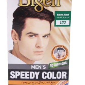 bigen men’s speedy hair color – brown black | quick & easy gray coverage | long lasting natural shade