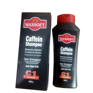 Maxsoft Caffeine Shampoo with Rosemary Extract – Anti Hair Fall Hair Energizer (400g)