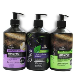 "3-Pack Soapex Hair Booster: Moisturizing & Smooth Shampoo – Elevate Haircare with Luxurious Hydration, Shine, and Softness for All Hair Types."